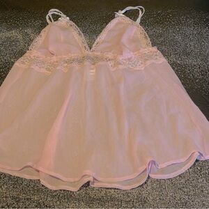 Victoria's Secret Pink Satin Chemise